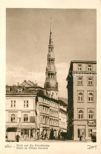 Riga_Lettland Blick auf die Petrikirche Riga_Lettland