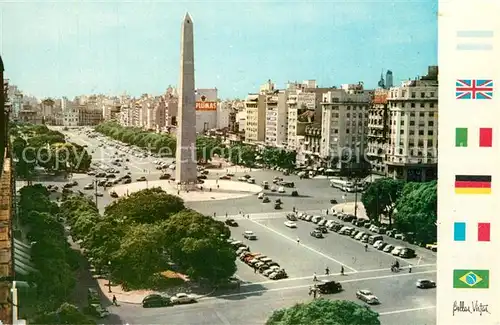 Buenos_Aires Avenida 9 de Julio Monumento Buenos Aires