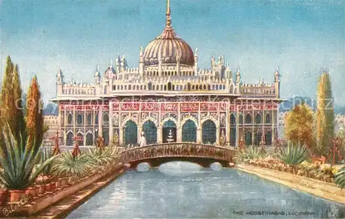Lucknow Hooseinabad Oilette Kuenstlerkarte Lucknow
