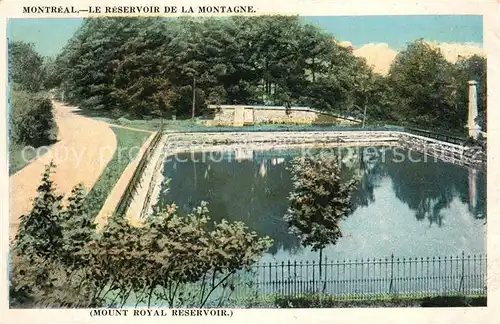 Montreal_Quebec Mount Royal Reservoir Montreal Quebec
