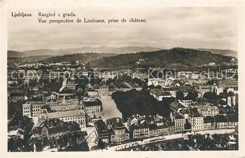 Ljubljana_Laibach Fliegeraufnahme Schloss Stadtpanorama 