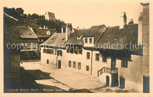 Kronstadt_Brasso Breiter BAch Weisser Turm Kronstadt_Brasso