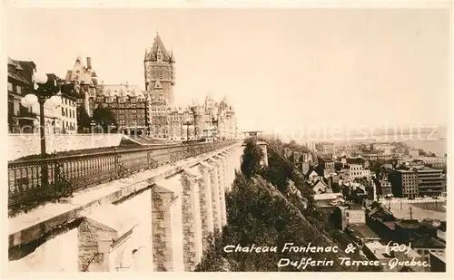 Quebec Chateau Frontenac Dufferin Terrasse Quebec