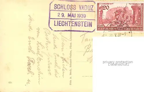 Liechtenstein  Schloss Vaduz 