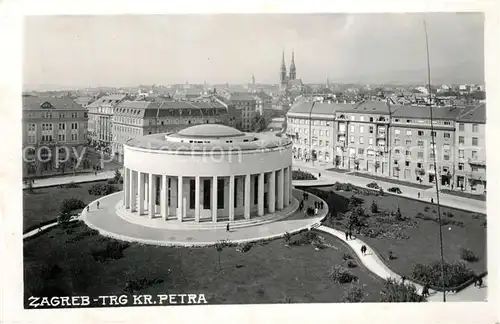 AK / Ansichtskarte Zagreb Trg Krypta Petra Zagreb