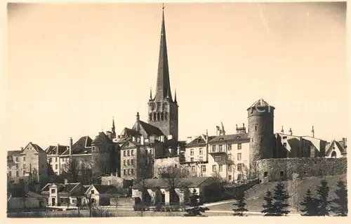 AK / Ansichtskarte Tallinn Kirche Stadtpanorama Tallinn