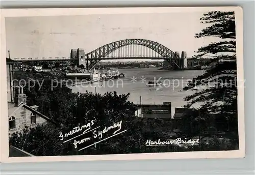 AK / Ansichtskarte Sydney_New_South_Wales Harbour Bridge Sydney_New_South_Wales