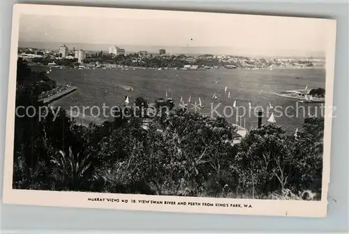 AK / Ansichtskarte Perth_Western_Australia View Swan River and Perth from Kings Park Perth_Western_Australia