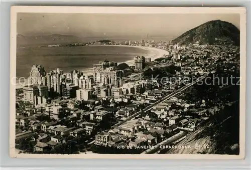 AK / Ansichtskarte Rio_de_Janeiro Panorama Copacabana Rio_de_Janeiro