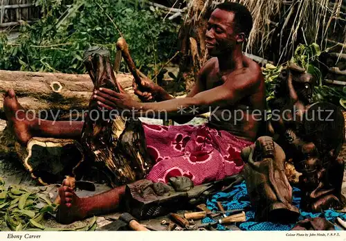 Tansania Ebony Carver Makonde craftsman Tansania