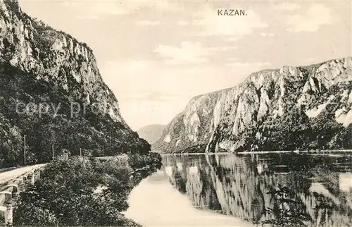 Kazan Landschaftspanorama Fluss Berge Kazan