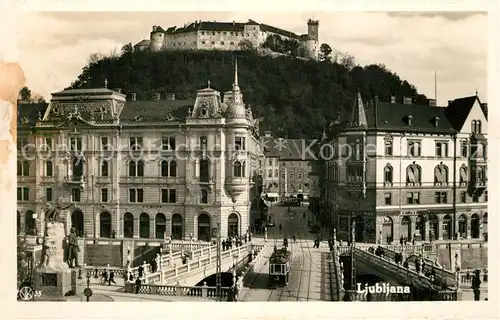 Ljubljana_Laibach Blick zum Schloss 
