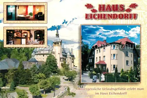 AK / Ansichtskarte Swieradow_Zdroj_Bad_Flinsberg Kurhaus Haus Eichendorff Swieradow_Zdroj
