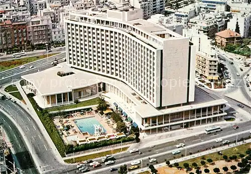 AK / Ansichtskarte Athenes_Athen Hilton Hotel Fliegeraufnahme Athenes Athen
