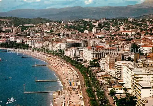 Cannes_Alpes Maritimes La Croisette Plage vue aerienne Cote d Azur Cannes Alpes Maritimes