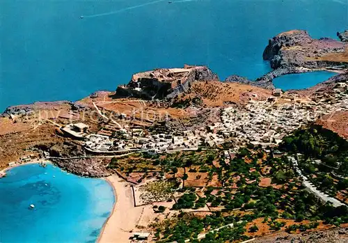 Lindos_Lindo Akropolis Fliegeraufnahme Lindos Lindo