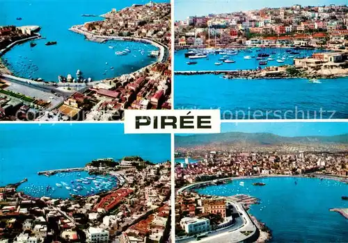 Piree Hafen Fliegeraufnahme Piree