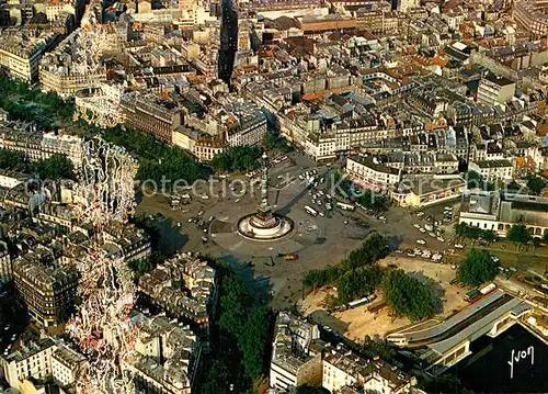 Paris Place de la Bastille Colonne de Juillet vue aerienne Paris