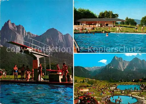 Kastelruth_Suedtirol Freibad Alpenpanorama Kastelruth_Suedtirol