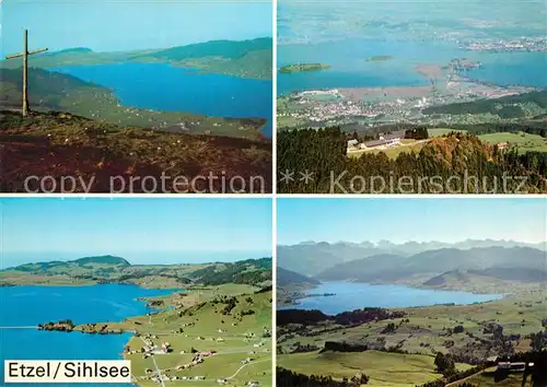 Sihlsee_SZ Panorama Blick vom Etzel Alpen sihlsee_SZ