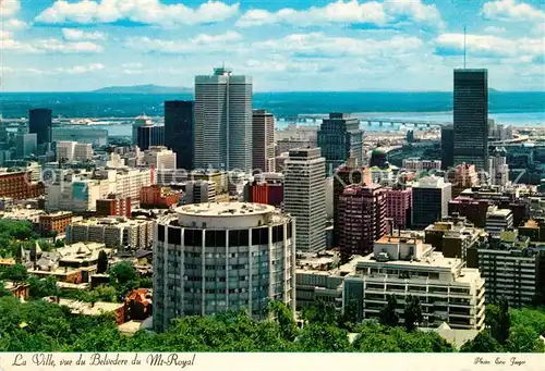 Montreal_Quebec La Ville vue du Belvedere du Mont Royal Montreal Quebec