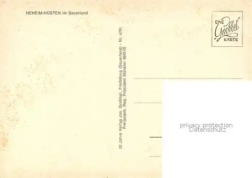 Neheim Huesten Fliegeraufnahme Neheim Huesten