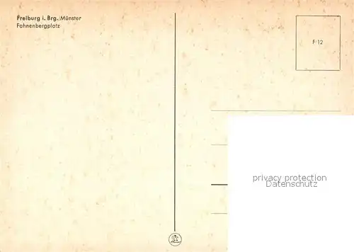 Freiburg_Breisgau Fahnenbergplatz Blick zum Muenster Freiburg Breisgau