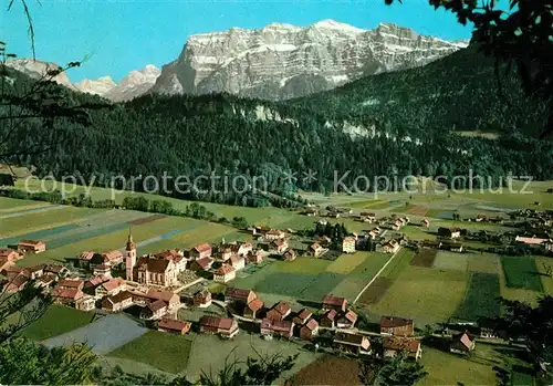 Bezau_Vorarlberg Panorama mit Kanisfluh Bregenzerwaldgebirge Bezau Vorarlberg