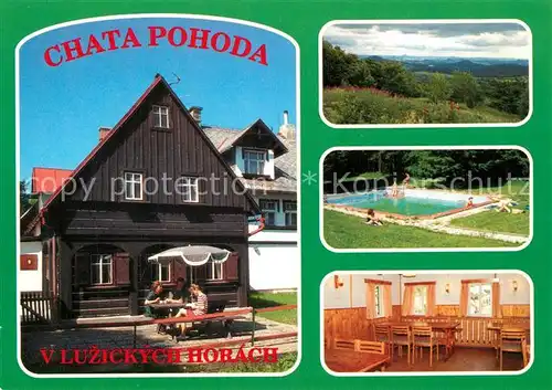 Krompach_Okres_Ceska_Lipa_Liberec Chata Pohoda Luzickych Horach Landschaftspanorama Lausitzer Gebirge Krompach_Okres