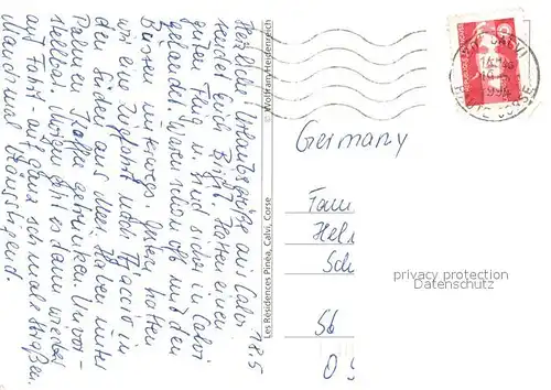 Calvi Les Residences Pinea vue aerienne Calvi