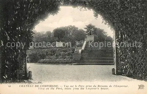 Compiegne_Oise Chateau vue sur le Parc Compiegne Oise