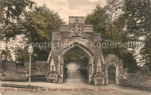 Bath_UK Entrance to the Royal School for Officers  Daughters Bath_UK