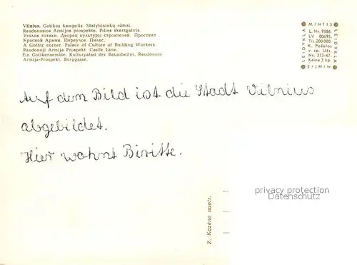 Vilnius Kulturpalast Kirche Buggasse Vilnius