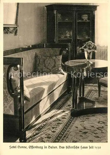 Offenburg Hotel Sonne Empirezimmer Offenburg