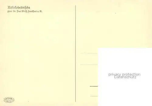 Offenburg Rokokobettnische Hotel Sonne Offenburg