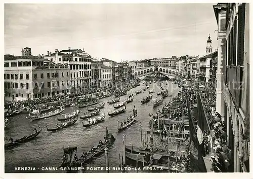 Venezia_Venedig Canal Grande Ponte di Rialto La Regata Venezia Venedig