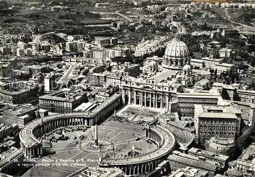 Roma_Rom Piazza Basilica San Pietro Fliegeraufnahme Roma_Rom