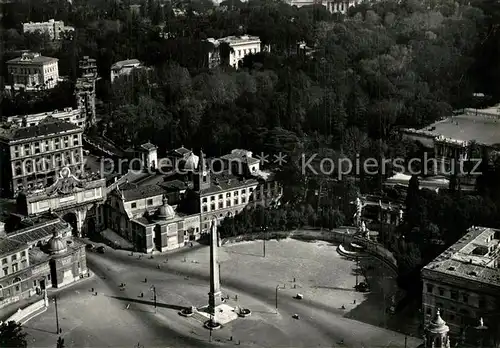 Roma_Rom Fliegeraufnahme Piazza del Popolo Pincio Roma_Rom