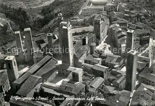 Gimignano Fliegeraufnahme Gimignano