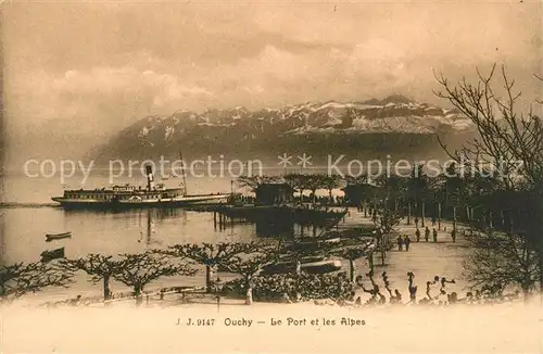 Ouchy Hafen Alpen Ouchy