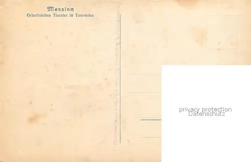 Messina Griechisches Theater Taormina Messina