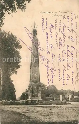 Villeneuve le Comte Obelisk Villeneuve le Comte