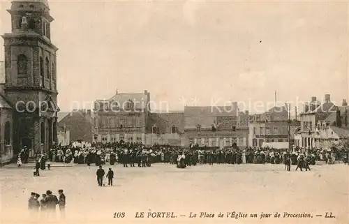 Portel_Le Place de Eglise Procession Portel_Le