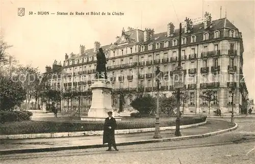 Dijon_Cote_d_Or Statue de Rude Hotel de la Cloche Dijon_Cote_d_Or