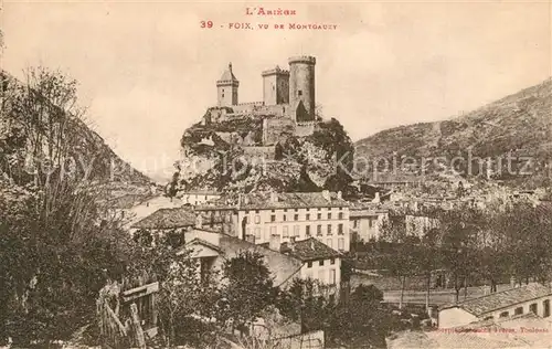 Foix Montgauzy Schloss Foix