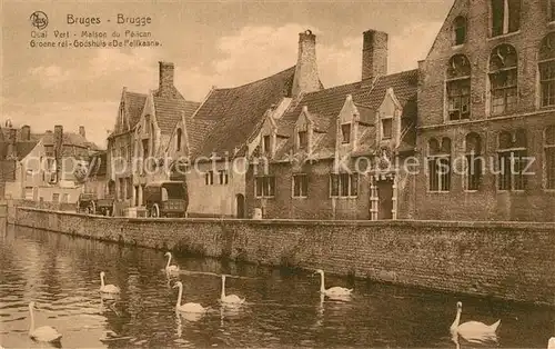 Bruges_Flandre Quai Vert Maison du Pelican Bruges_Flandre