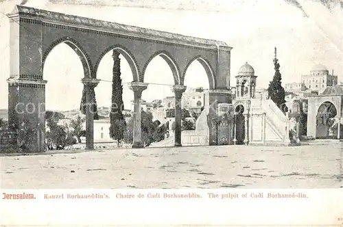 Jerusalem_Yerushalayim Kanzel Borhaneddin  Jerusalem_Yerushalayim