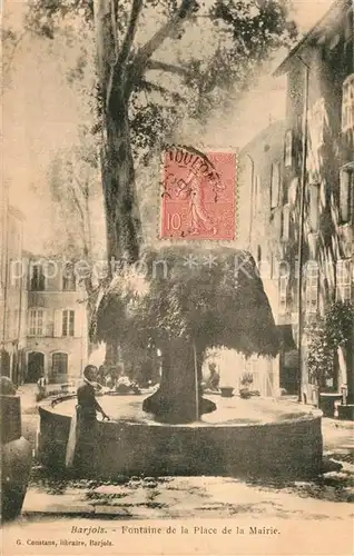 Barjols Fontaine de la Place de la Mairie Barjols