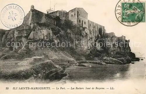 Ile_Sainte Marguerite Hafen Felsen Saut de Bazaine Ile_Sainte Marguerite