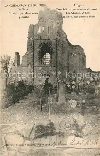 Langemarck Ruinen Eglise Langemarck